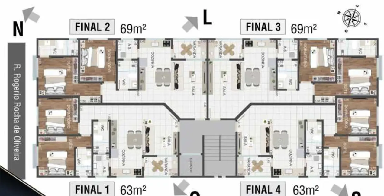 Apartamento com 2 quartos à venda, 63m2 em Pocos De Caldas - MG - imagem 5 Foto 5 de Apartamento com 2 quartos à venda, 63m2 em Pocos De Caldas - MG