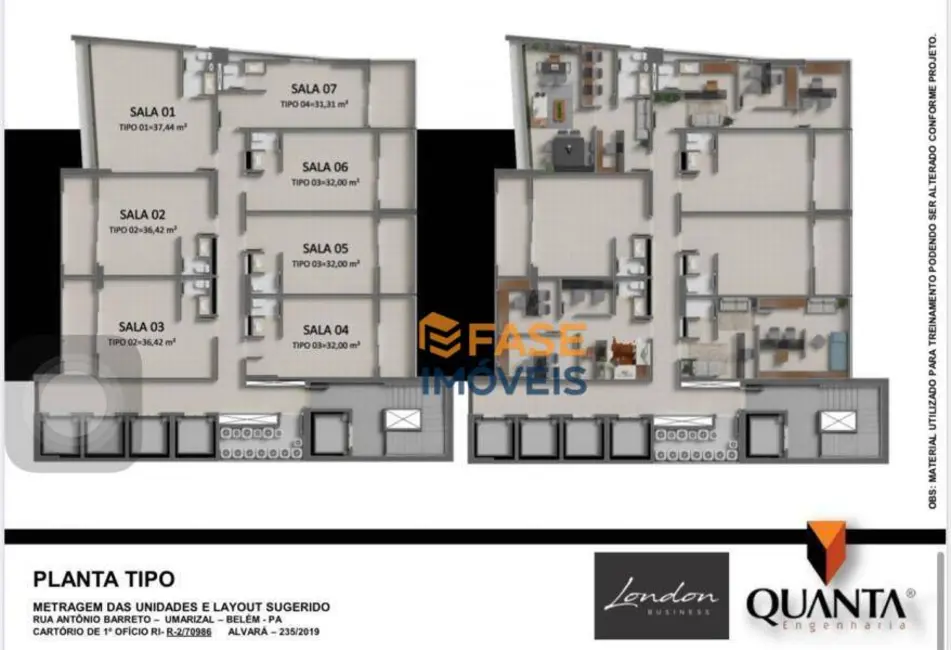 Sala Comercial à venda, 63m2 em Umarizal, Belem - PA - imagem 4 Foto 4 de Sala Comercial à venda, 63m2 em Umarizal, Belem - PA