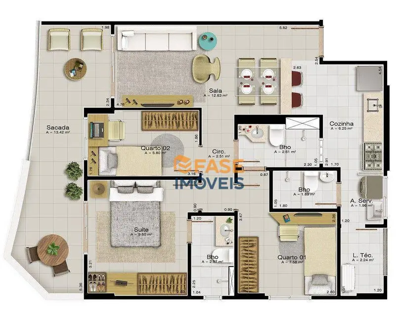 Foto 4 de Apartamento com 3 quartos à venda, 79m2 em Telégrafo Sem Fio, Belem - PA