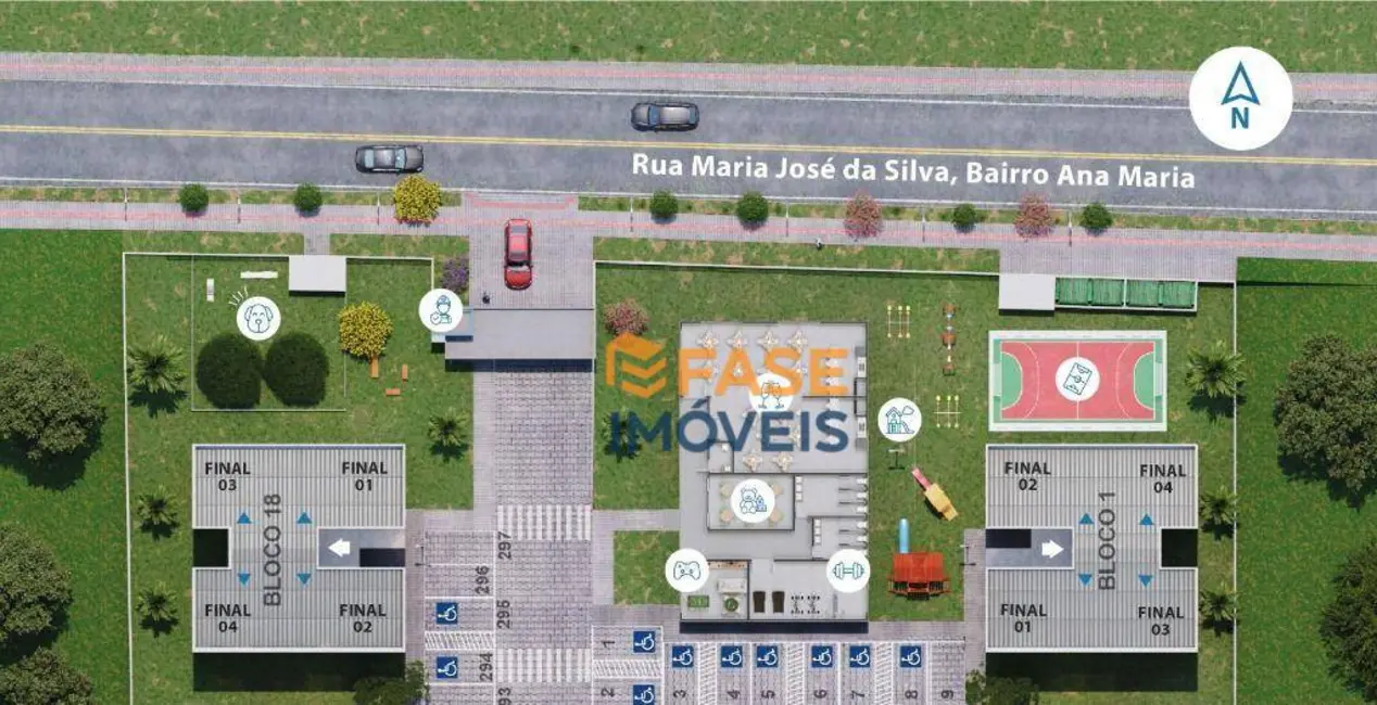 Foto 6 de Apartamento com 2 quartos à venda, 57m2 em Ana Maria, Criciuma - SC