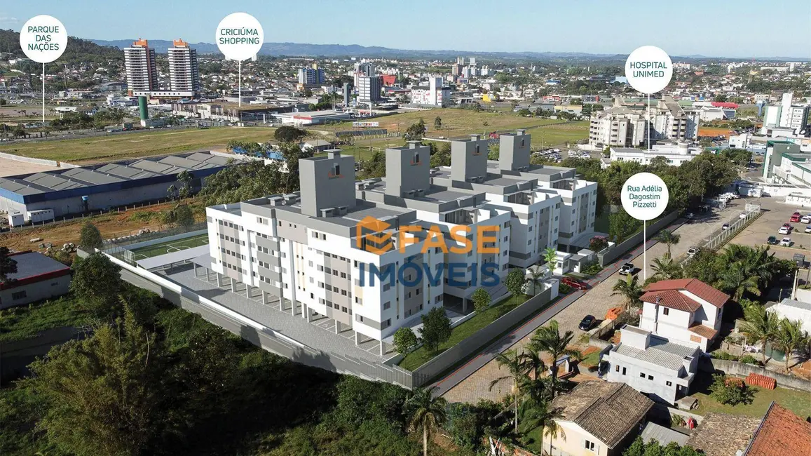 Foto 2 de Apartamento com 2 quartos à venda, 50m2 em Ceará, Criciuma - SC