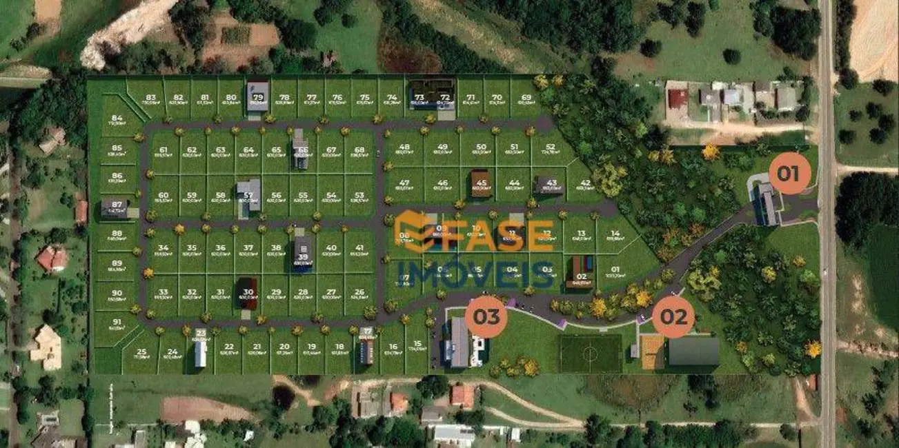 Foto 5 de Terreno / Lote à venda, 604m2 em Primeira Linha, Criciuma - SC