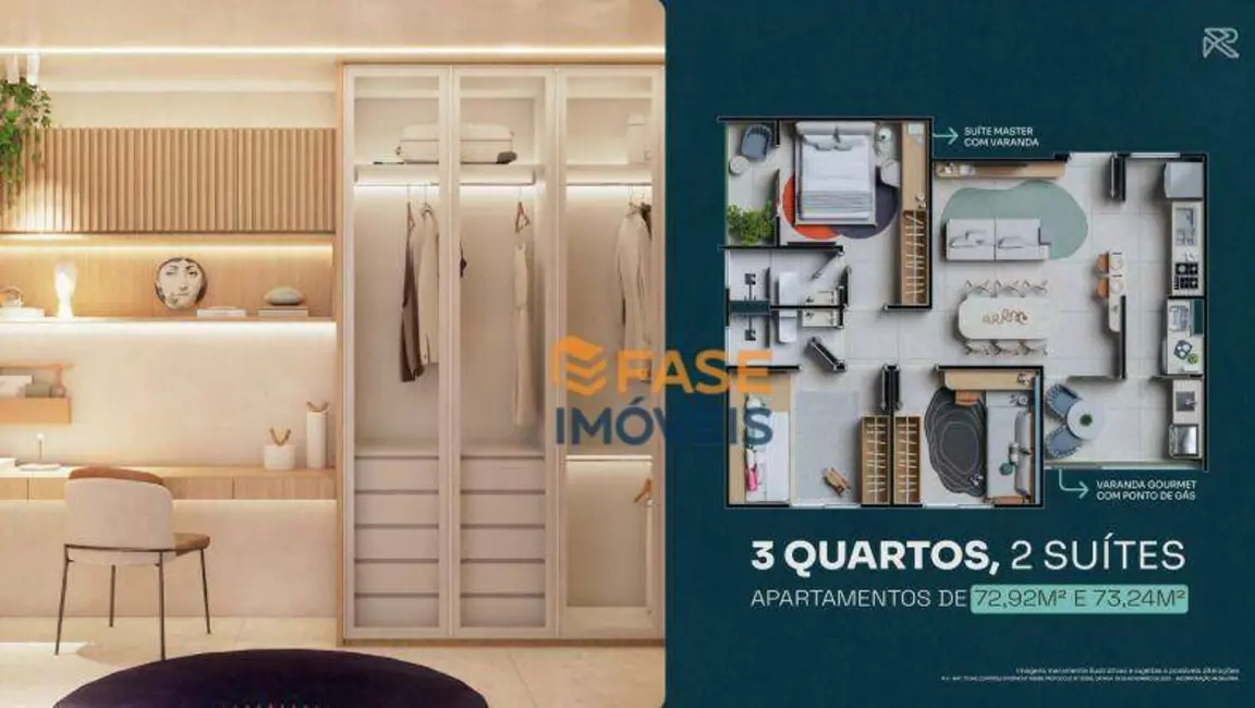 Apartamento com 3 quartos à venda, 72m2 em Centro, Ananindeua - PA - imagem 3 Foto 3 de Apartamento com 3 quartos à venda, 72m2 em Centro, Ananindeua - PA