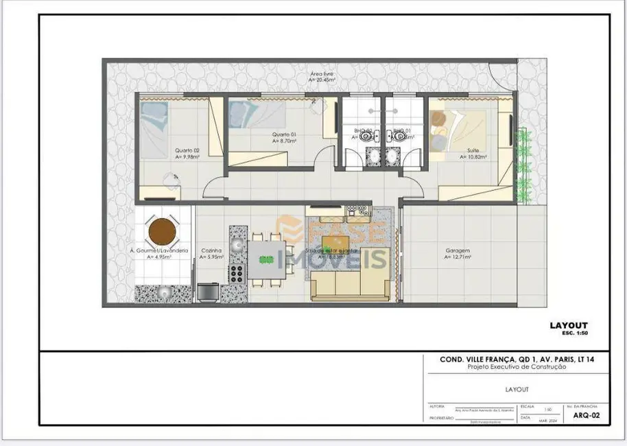 Foto 3 de Casa de Condomínio com 3 quartos à venda, 126m2 em Centro, Ananindeua - PA