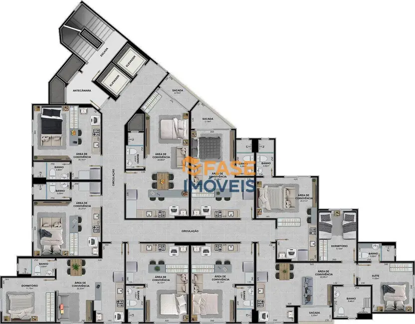 Foto 7 de Apartamento com 2 quartos à venda, 61m2 em Centro, Criciuma - SC