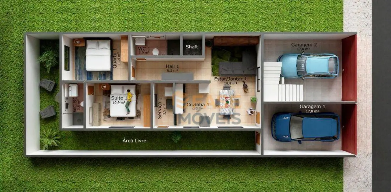 Foto 2 de Casa de Condomínio com 2 quartos à venda, 100m2 em Coqueiro, Ananindeua - PA