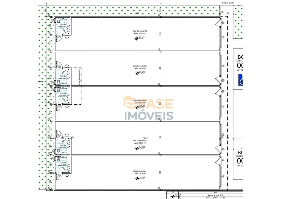 Foto 2 de Sala Comercial à venda, 85m2 em São Francisco, Criciuma - SC