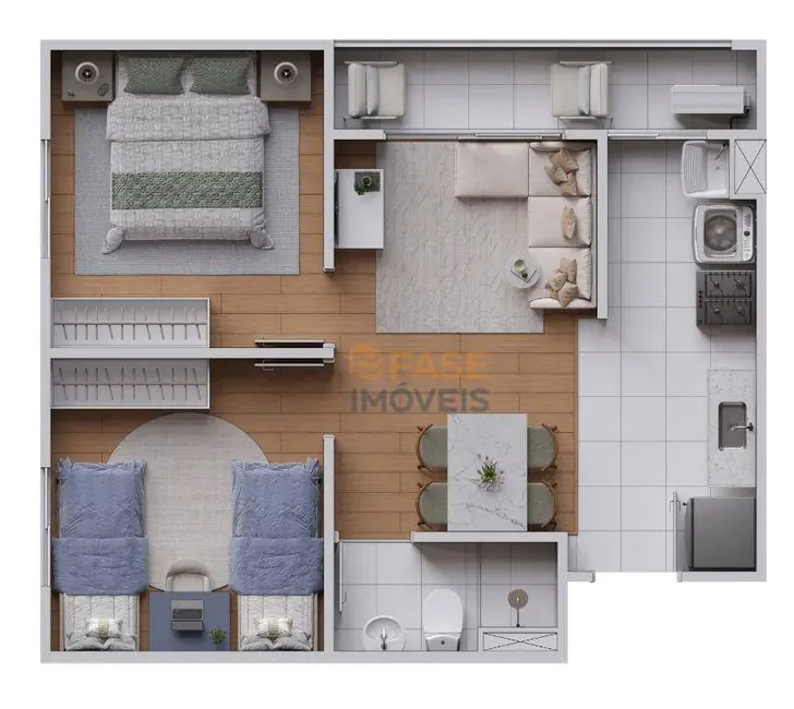 Apartamento com 2 quartos à venda, 43m2 em Águas Lindas, Ananindeua - PA - imagem 4 Foto 4 de Apartamento com 2 quartos à venda, 43m2 em Águas Lindas, Ananindeua - PA