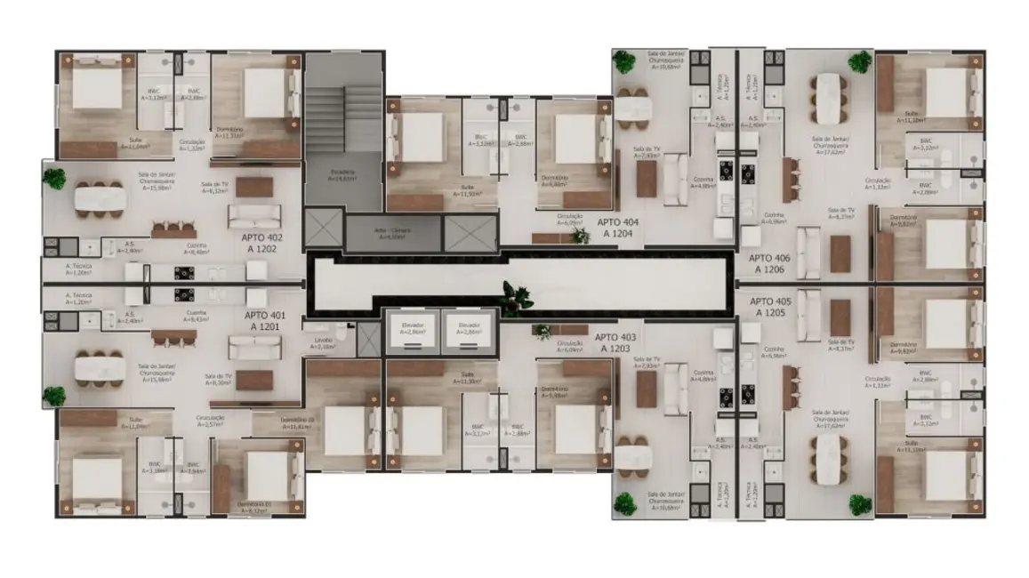 Foto 3 de Apartamento com 2 quartos à venda, 81m2 em São Francisco de Assis, Camboriu - SC