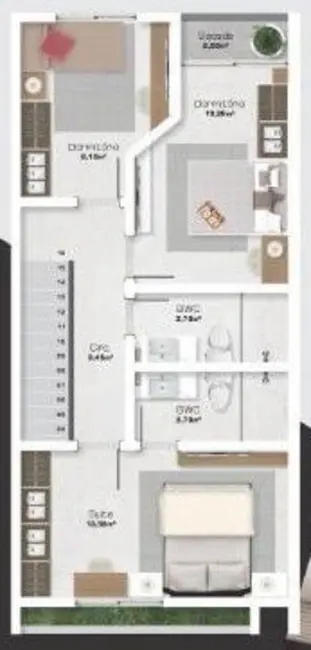 Sobrado com 2 quartos à venda, 100m2 em Centro, Camboriu - SC - imagem 3 Foto 3 de Sobrado com 2 quartos à venda, 100m2 em Centro, Camboriu - SC