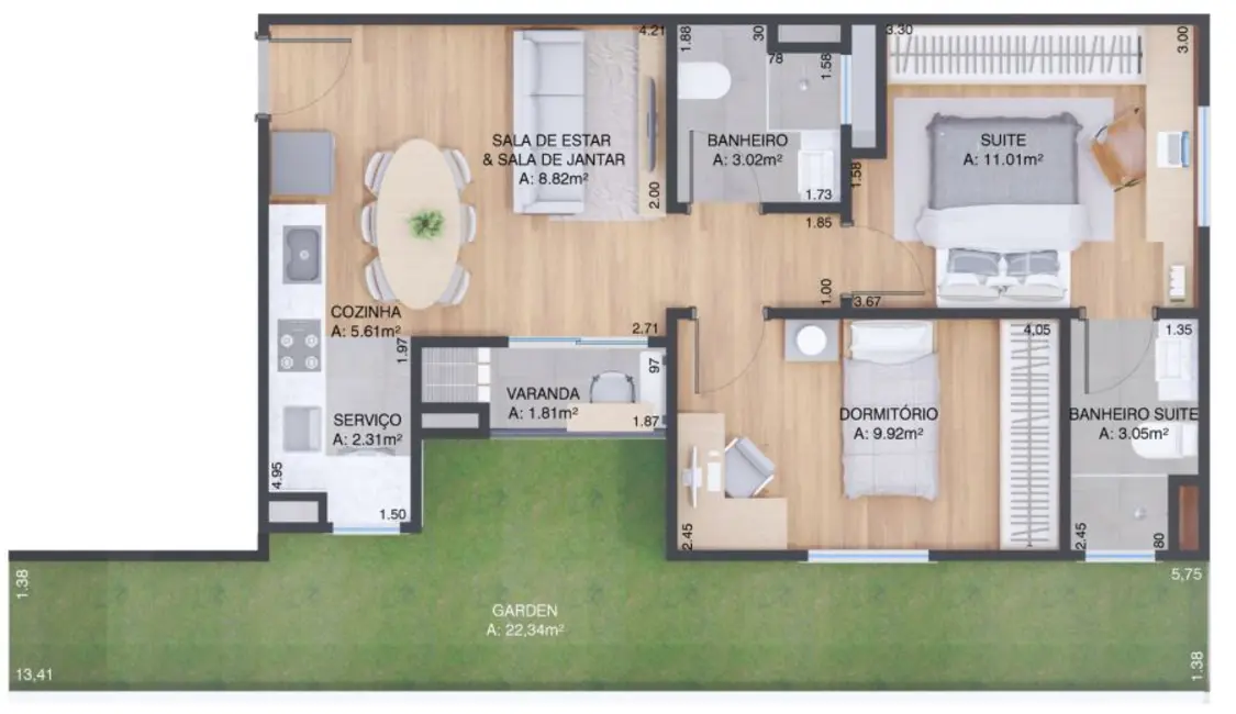 Foto 5 de Apartamento com 2 quartos à venda, 54m2 em Balneario Picarras - SC