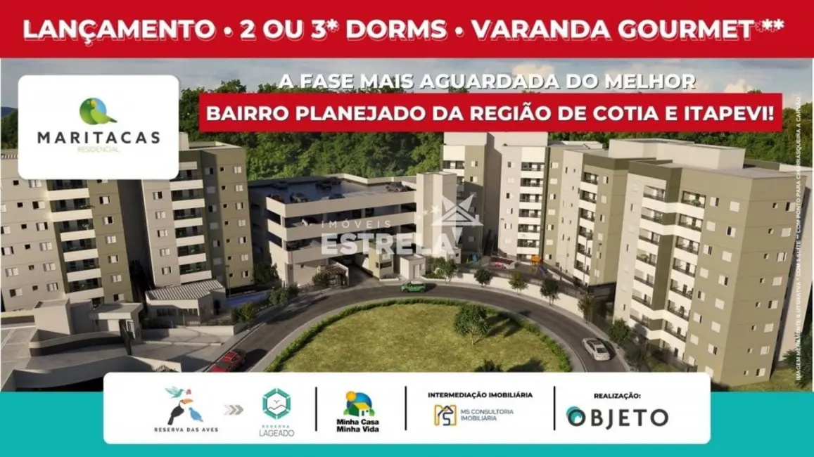 Foto 2 de Apartamento com 2 quartos à venda, 50m2 em Lageado, Cotia - SP