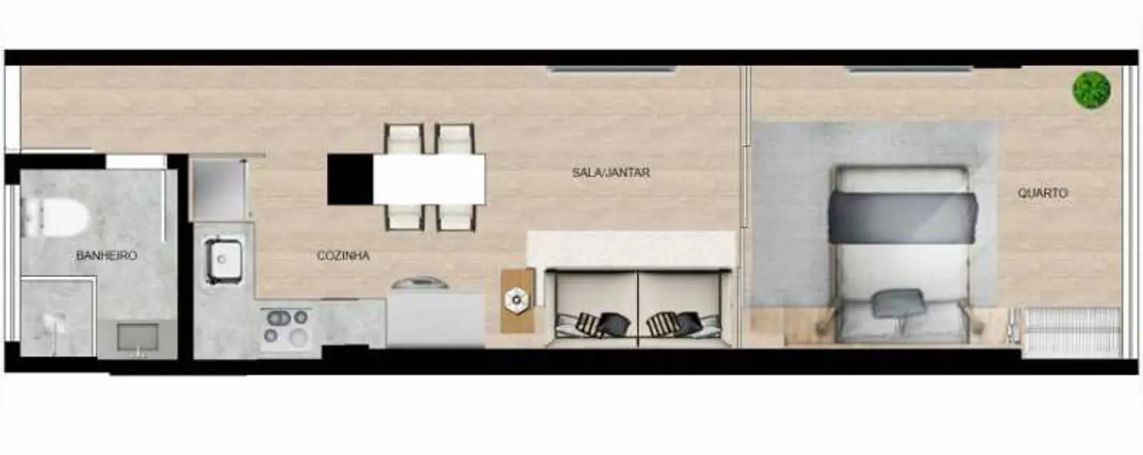 Foto 1 de Apartamento com 1 quarto à venda, 34m2 em Copacabana, Rio De Janeiro - RJ