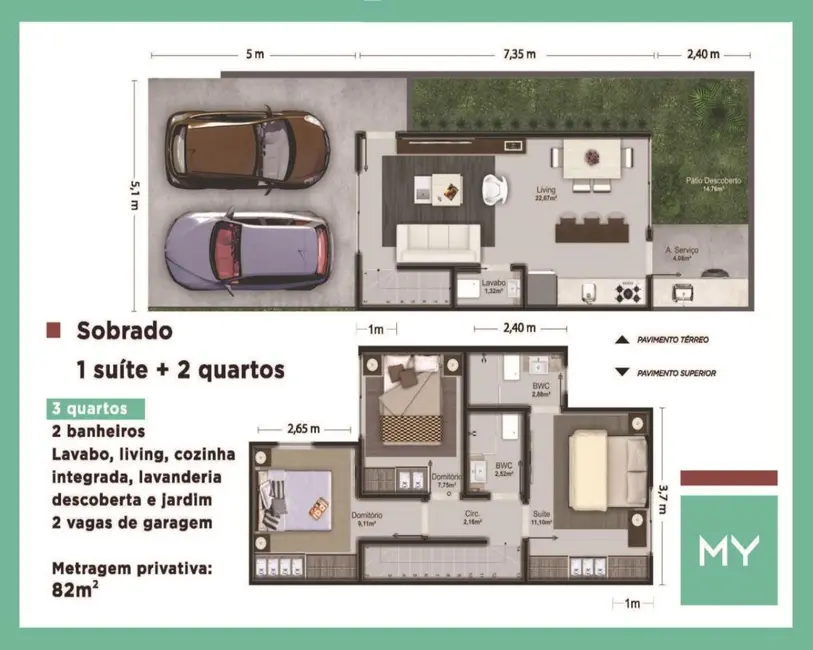 Foto 7 de Casa com 2 quartos à venda, 67m2 em Rio Pequeno, Camboriu - SC