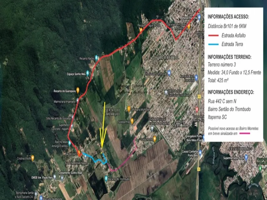 Foto 9 de Terreno / Lote à venda, 425m2 em Itapema - SC