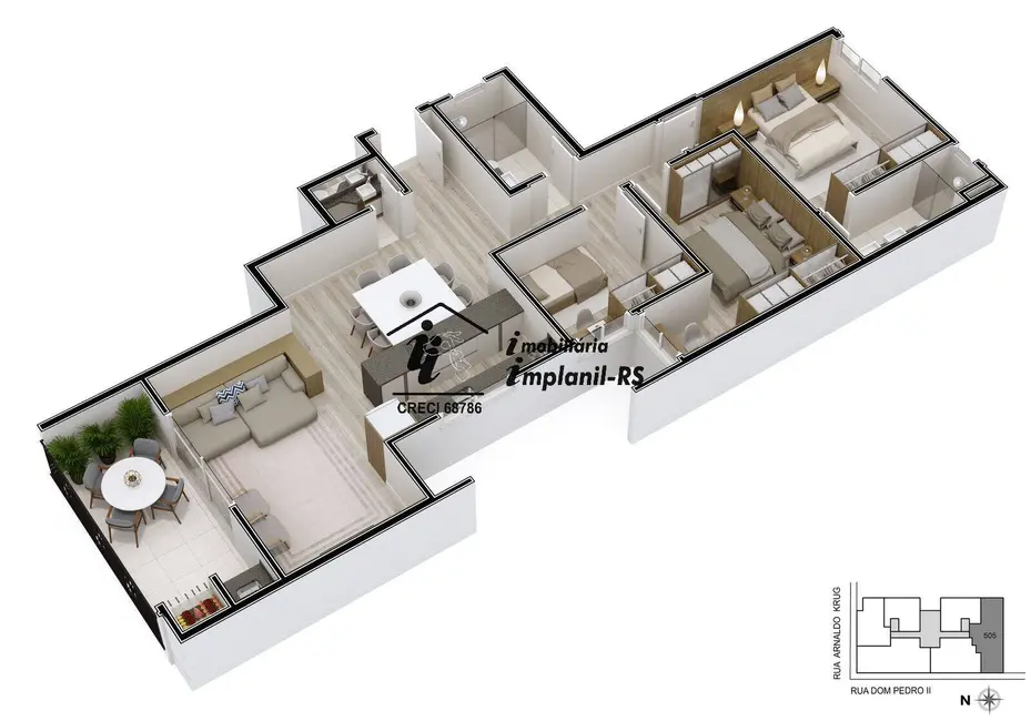 Foto 6 de Apartamento com 1 quarto à venda, 45m2 em Teutonia - RS