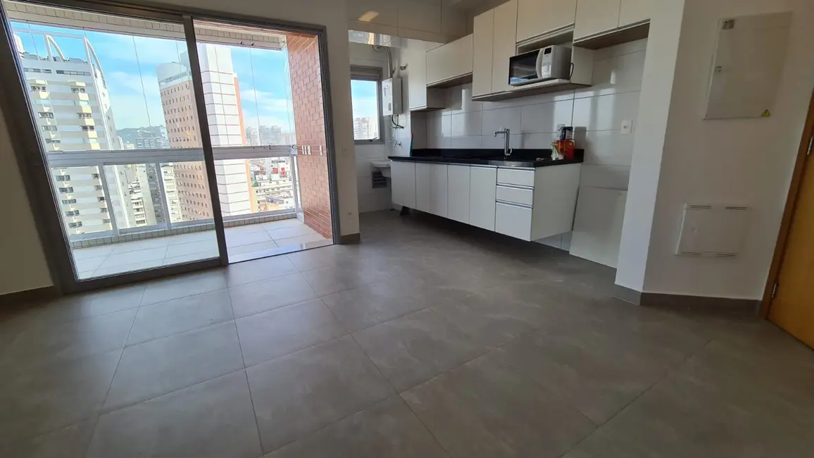 Foto 1 de Apartamento com 1 quarto para alugar, 46m2 em Boqueirão, Santos - SP