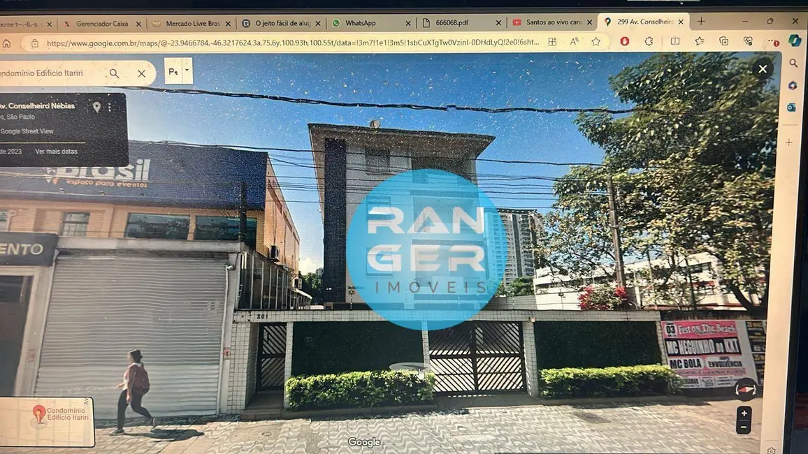 Foto 2 de Apartamento com 3 quartos à venda, 108m2 em Santos - SP