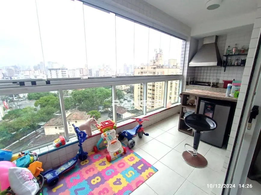 Foto 1 de Apartamento com 3 quartos para alugar, 87m2 em Macuco, Santos - SP