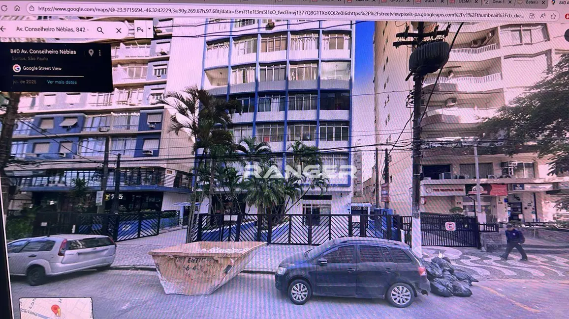 Foto 1 de Apartamento com 1 quarto à venda, 39m2 em Boqueirão, Santos - SP