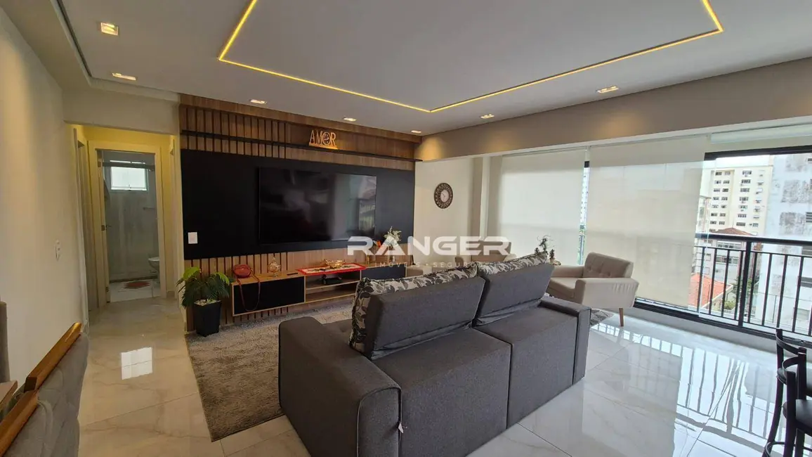 Foto 1 de Apartamento com 3 quartos à venda, 84m2 em Marapé, Santos - SP