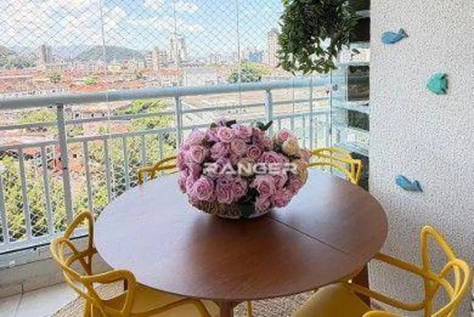 Foto 2 de Apartamento com 3 quartos para alugar, 84m2 em Marapé, Santos - SP