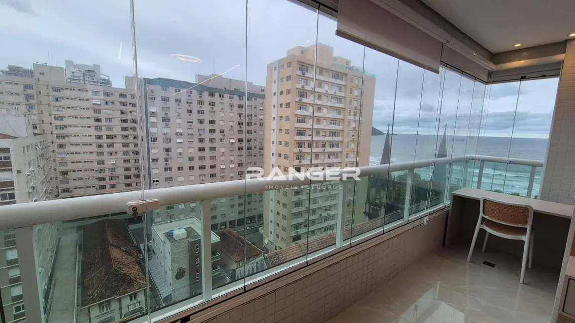 Foto 6 de Apartamento com 3 quartos para alugar, 166m2 em Embaré, Santos - SP