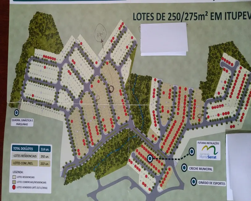 Foto 2 de Terreno / Lote à venda, 250m2 em Itupeva - SP