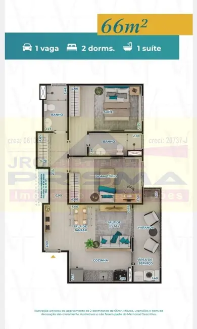 Foto 5 de Apartamento com 2 quartos à venda, 67m2 em Itupeva - SP