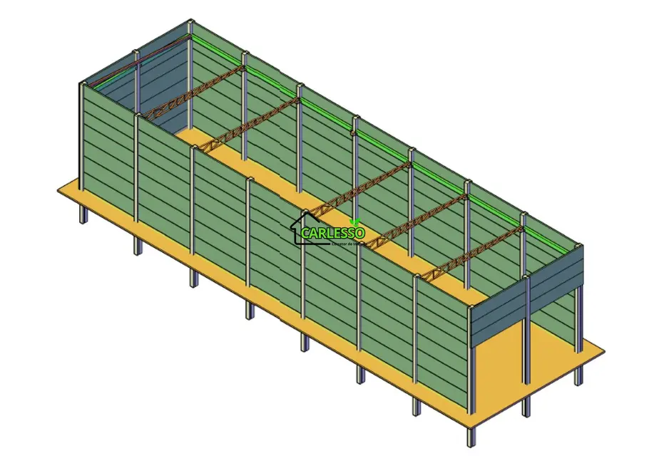 Foto 2 de Armazém / Galpão para alugar, 350m2 em São João, Santa Maria - RS