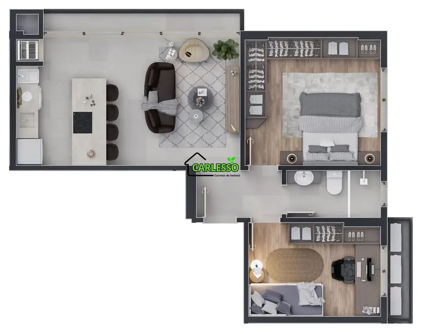 Foto 9 de Apartamento com 2 quartos à venda, 63m2 em Santa Maria, Passo Fundo - RS