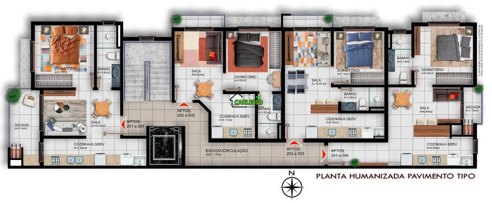 Foto 2 de Apartamento com 1 quarto à venda, 40m2 em Camobi, Santa Maria - RS