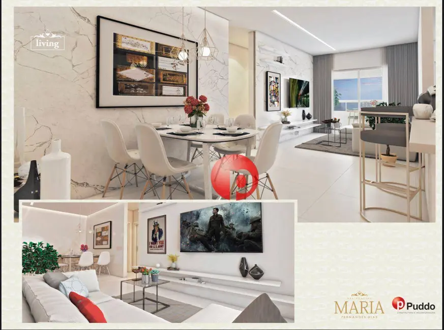 Foto 1 de Apartamento com 2 quartos à venda, 73m2 em Praia Grande - SP