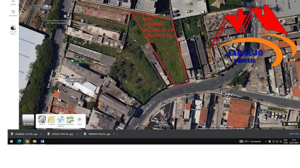 Foto 7 de Terreno / Lote à venda, 820m2 em Metalúrgicos, Osasco - SP