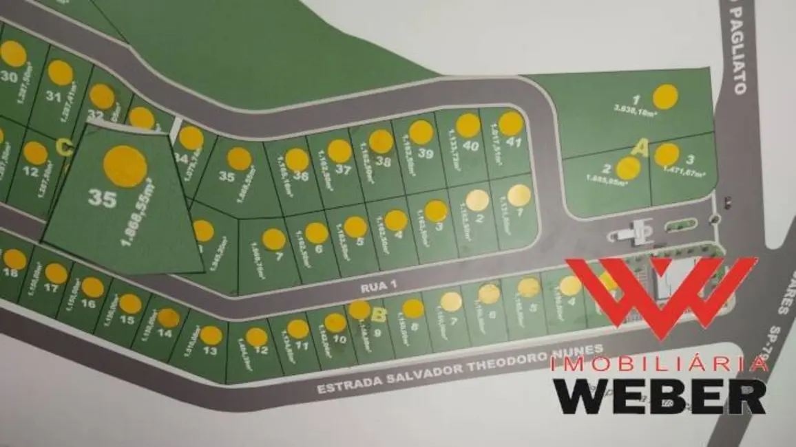 Foto 2 de Terreno / Lote à venda, 1868m2 em Capoavinha, Votorantim - SP