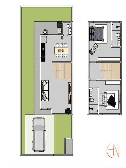 Foto 2 de Casa com 2 quartos à venda, 100m2 em Rio Caveiras, Biguacu - SC