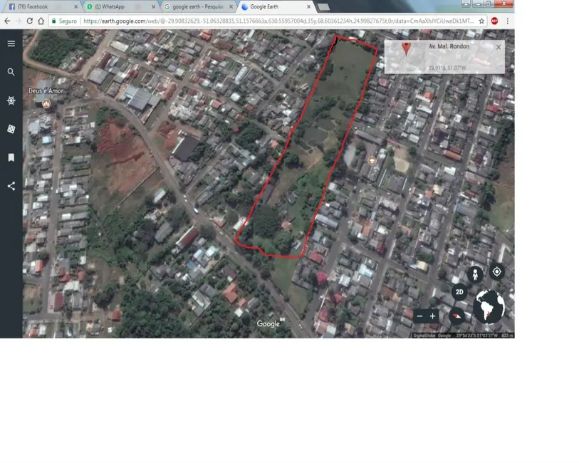 Foto 2 de Terreno / Lote à venda, 3500m2 em Cachoeirinha - RS