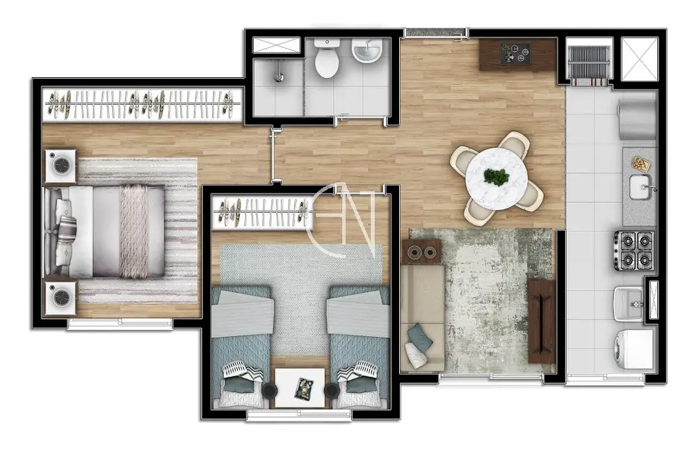 Foto 9 de Apartamento com 2 quartos à venda, 50m2 em Cachoeirinha - RS