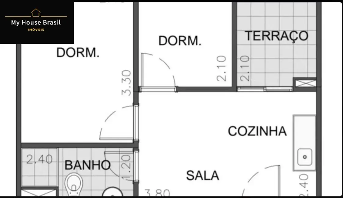 Apartamento com 2 quartos à venda, 35m2 em Água Branca, São Paulo - SP - imagem 6 Foto 6 de Apartamento com 2 quartos à venda, 35m2 em Água Branca, São Paulo - SP