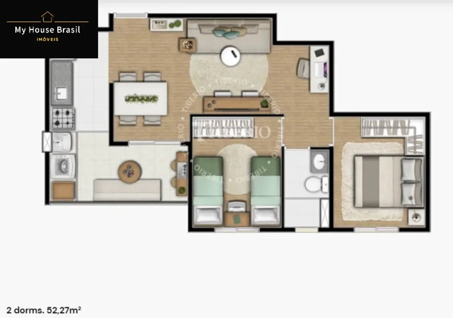 Foto 1 de Apartamento com 2 quartos à venda, 52m2 em Santa Teresinha, São Paulo - SP