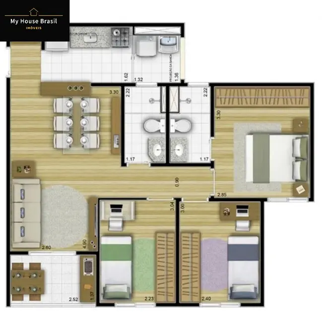 Foto 2 de Apartamento com 3 quartos à venda, 67m2 em Jaçanã, São Paulo - SP