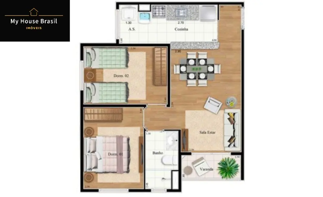 Foto 2 de Apartamento com 2 quartos à venda, 50m2 em Protendit, São Paulo - SP