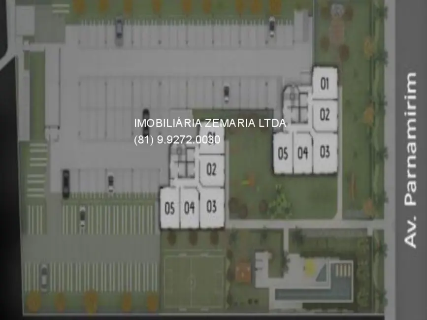 Foto 2 de Apartamento com 1 quarto à venda, 33m2 em Parnamirim, Recife - PE