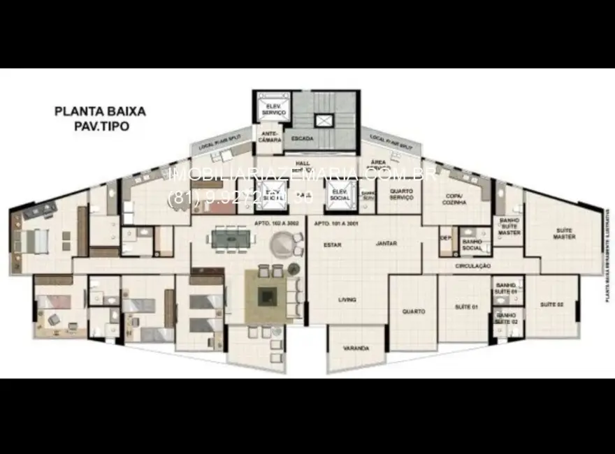 Foto 8 de Apartamento com 4 quartos à venda, 163m2 em Boa Viagem, Recife - PE