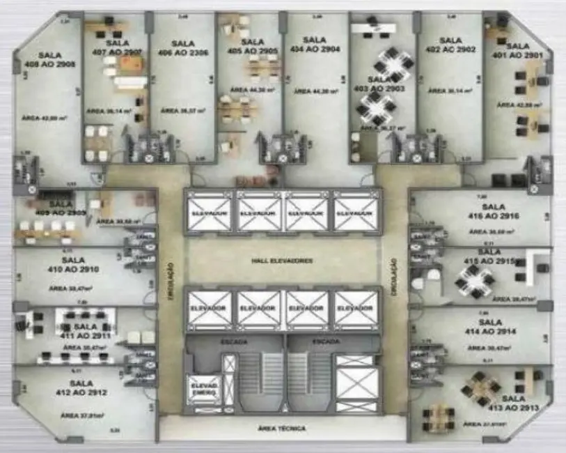 Foto 1 de Sala Comercial para alugar, 31m2 em Pina, Recife - PE
