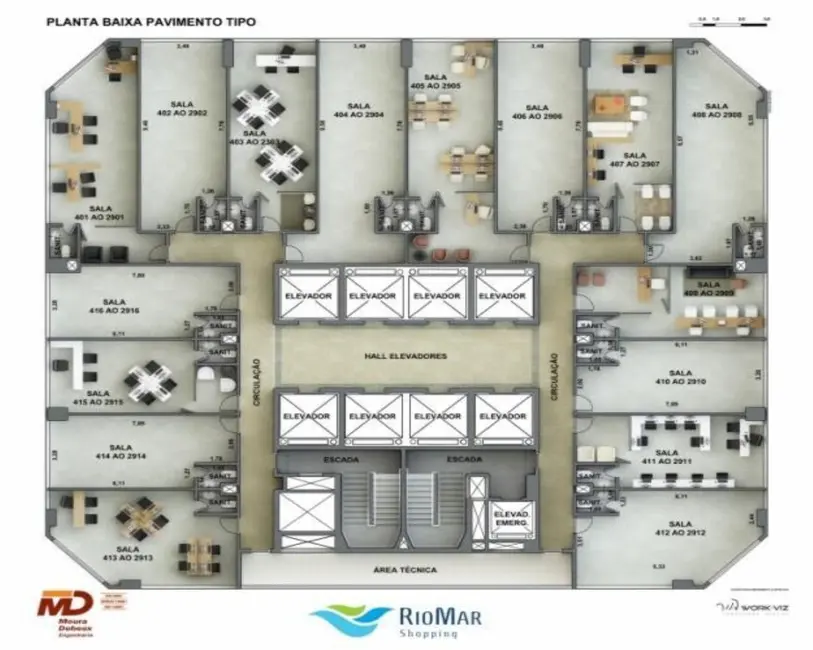 Foto 7 de Sala Comercial à venda e para alugar, 36m2 em Pina, Recife - PE