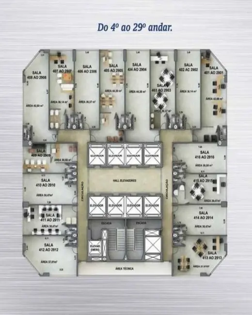 Foto 8 de Sala Comercial para alugar, 37m2 em Pina, Recife - PE