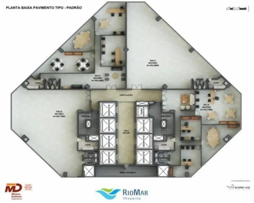 Foto 8 de Sala Comercial para alugar, 159m2 em Pina, Recife - PE