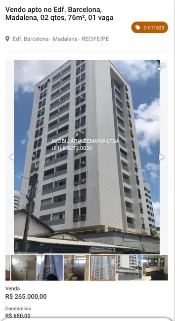 Foto 1 de Apartamento com 2 quartos à venda, 56m2 em Pina, Recife - PE