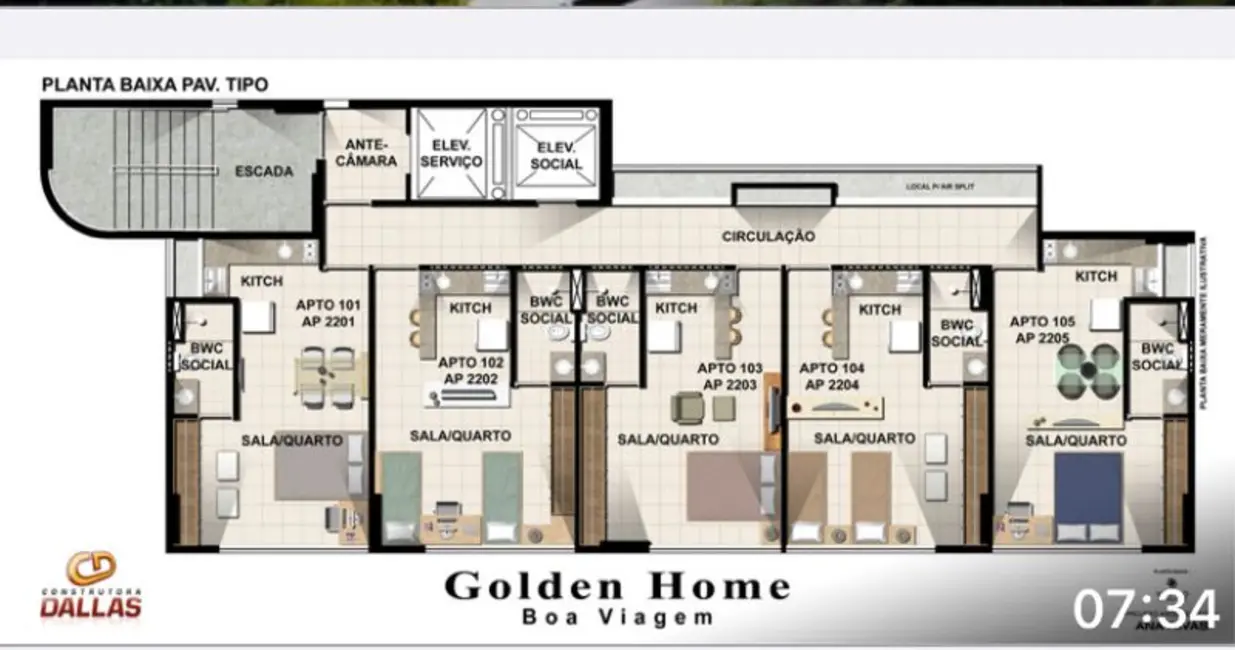 Foto 2 de Apartamento com 1 quarto à venda, 35m2 em Boa Viagem, Recife - PE